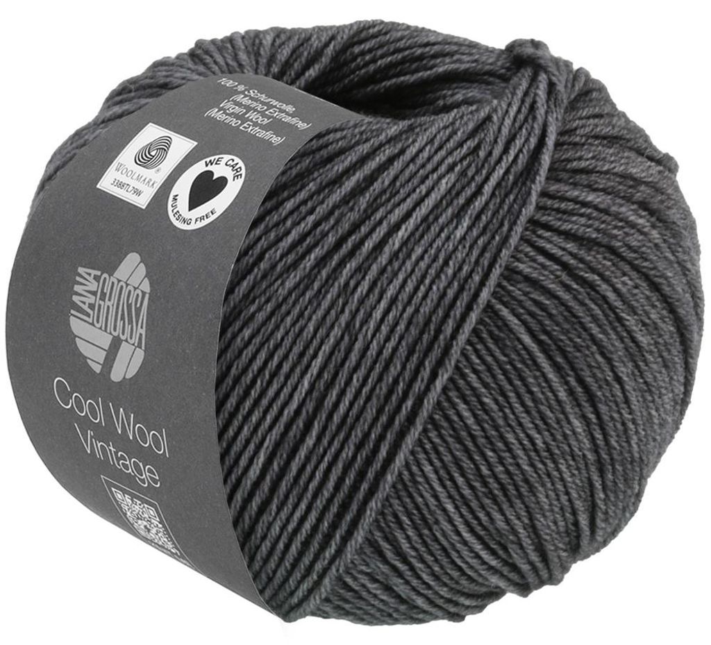 Lana Grossa - Cool Wool Vintage 7370 anthrazit Produktbild 