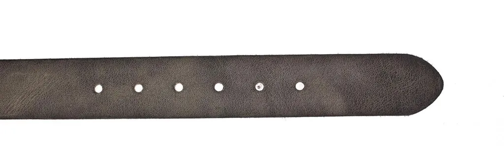 Vanzetti Pelle cintura Denim Love 40mm Full Leather Belt W105 Grey grigio - 3