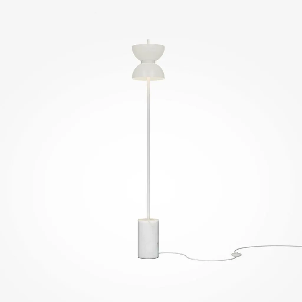 Lampadaire Kyoto Maytoni 11W 3000K en Métal Blanc et Lumière Douce LED