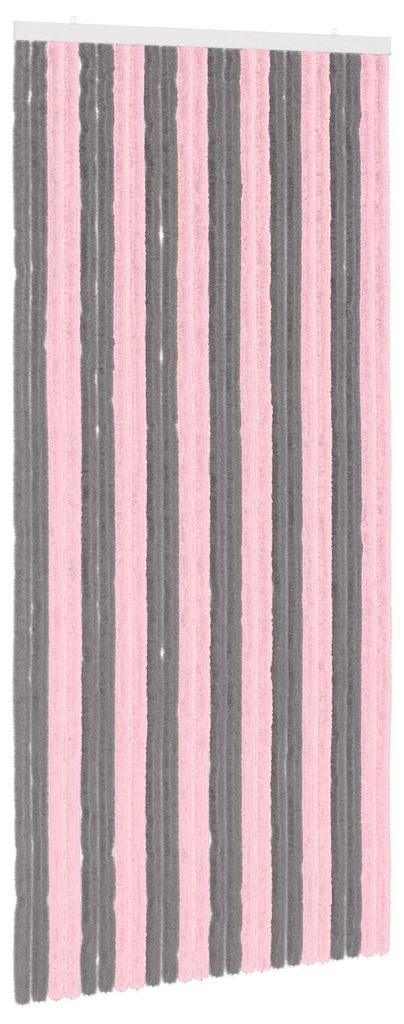 Insektenschutzvorhang in Grau, Silber und Rosa
