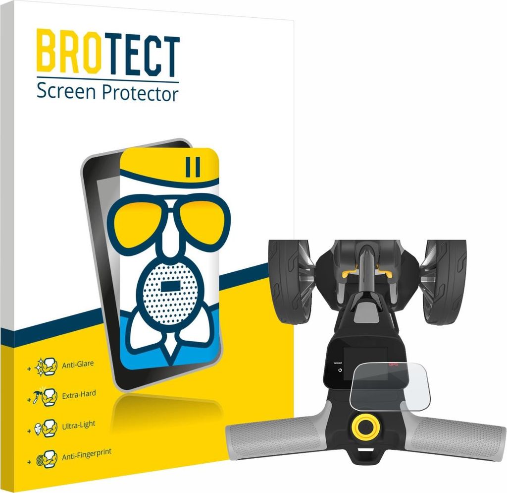 BROTECT Entspiegelungs Schutzglas für PowaKaddy CT6 2025 Schutzfolie Panzer Folie Glas Display Schutz matt
