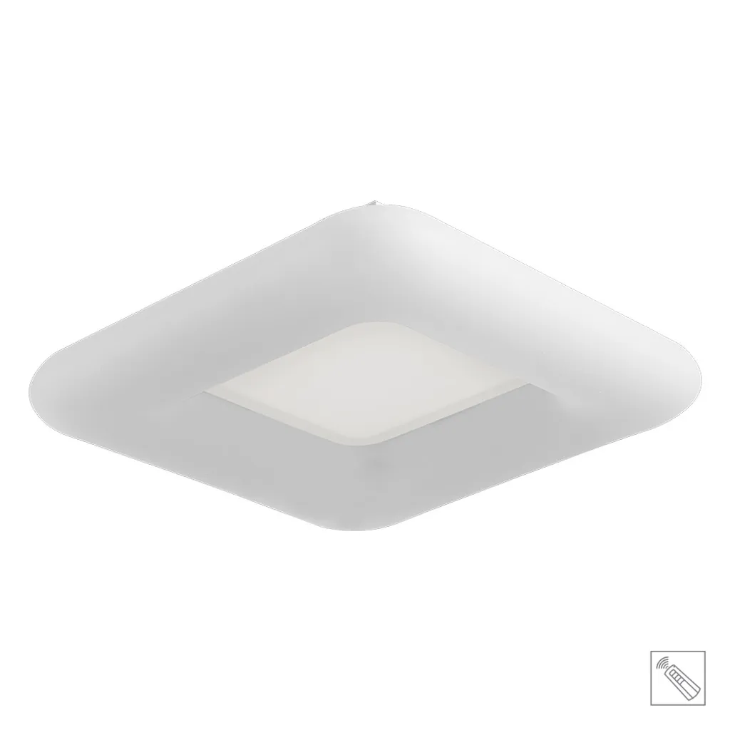 Plafonnier LED 43W variable 2700-6500K avec télécommande blanc mat