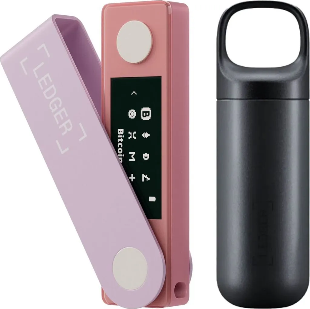 Ledger Nano X Rose Pastel + Pod : Hardware Wallet Bluetooth Sécurisé