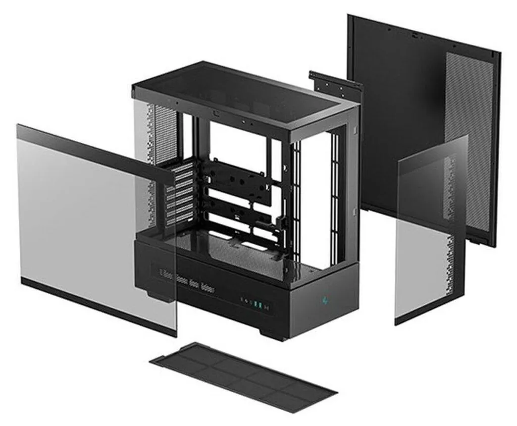 Boîtier PC DeepCool CH690 DIGITAL Noir : Refroidissement et Écran LCD - 3
