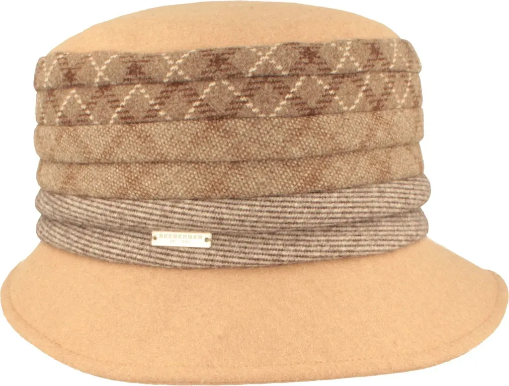 Chapeau Cloche Seeberger Marron - Finissez-en avec le Froid en Taille M