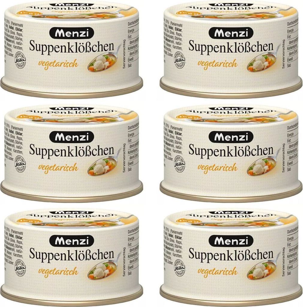 Menzi Suppenklößchen vegetarisch, 6x125g Produktbild 
