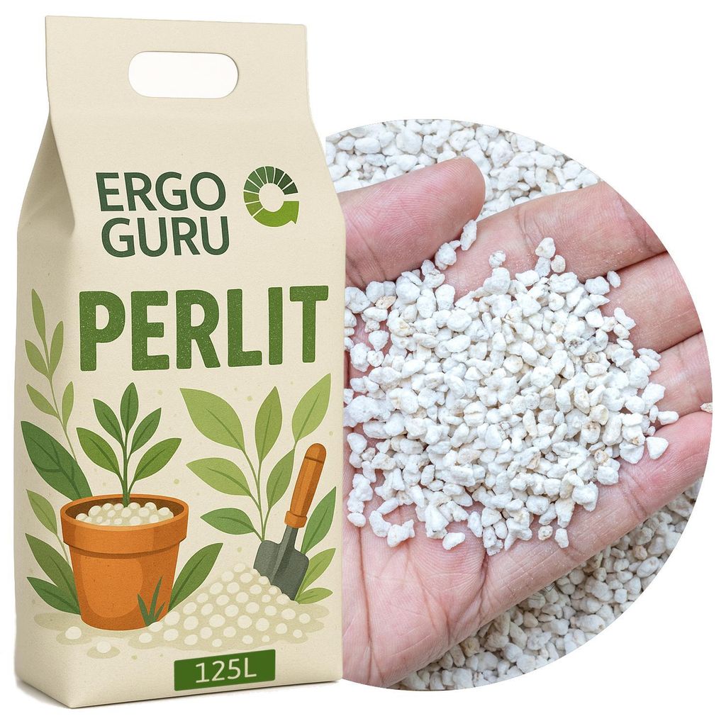 Perlite 125L Garten Perlit für Pflanzen zur Bodenverbesserung Bauwesen Substrat ideal für Garten und Zimmerpflanzen