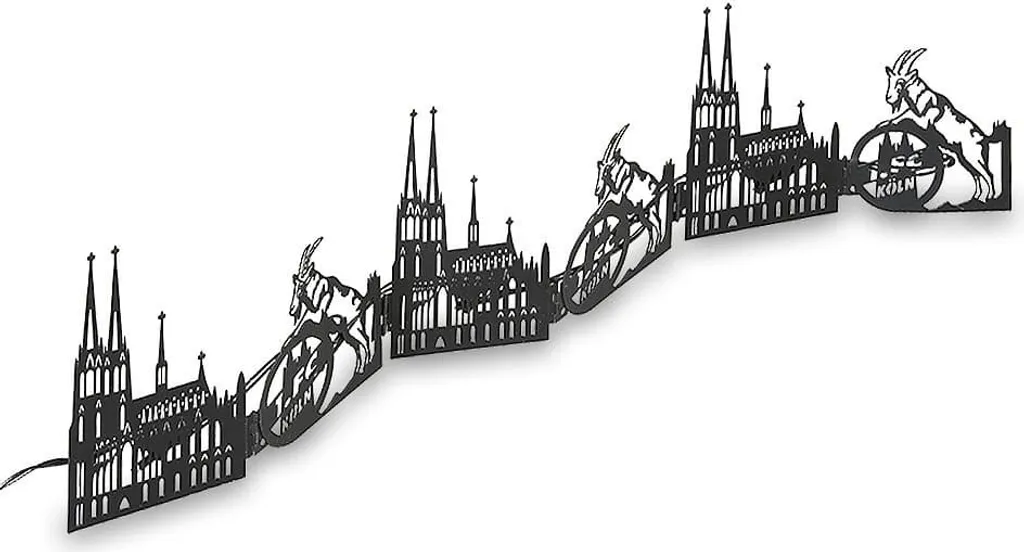 Lampe murale LED 1. FC Köln - Barre lumineuse design pour supporters