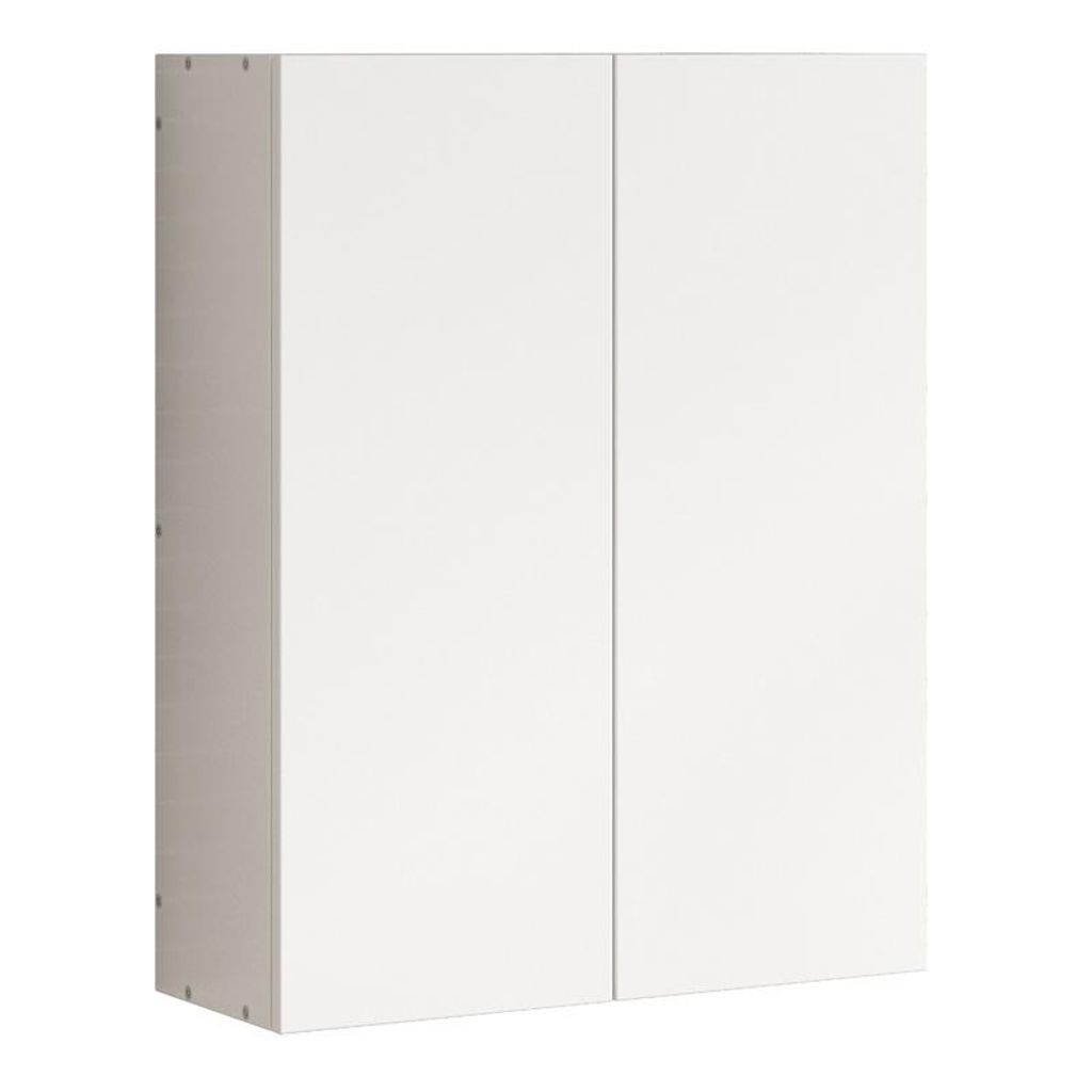 Badezimmerschrank Wandhängend Weiss 2-Türig Modern 3 Produktbild 