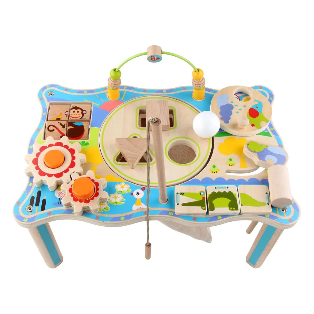 Table d'éveil multifonctionnelle en bois Expédition jungle Lucy & Leo - 5
