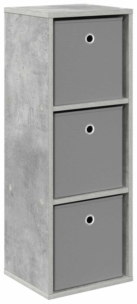 Sideboard mit Schubladen Beton Grau 30,5 x 27 x 84,5 cm