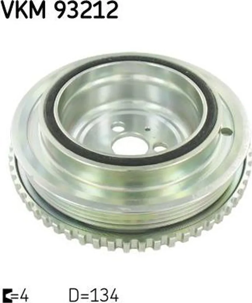 Poulie de Vilebrequin SKF VKM 93212 pour Fiat Punto 500 et Alfa Mito