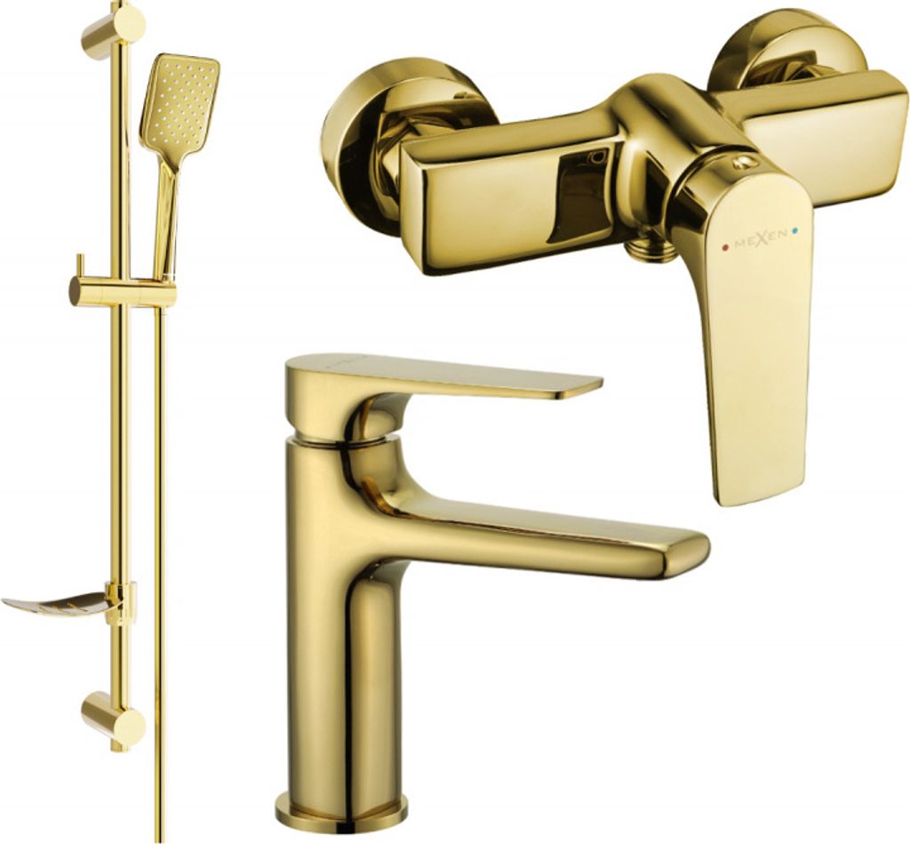 Mexen Lynx DF62 Brausegarnitur, Gold - 745904DF62-50