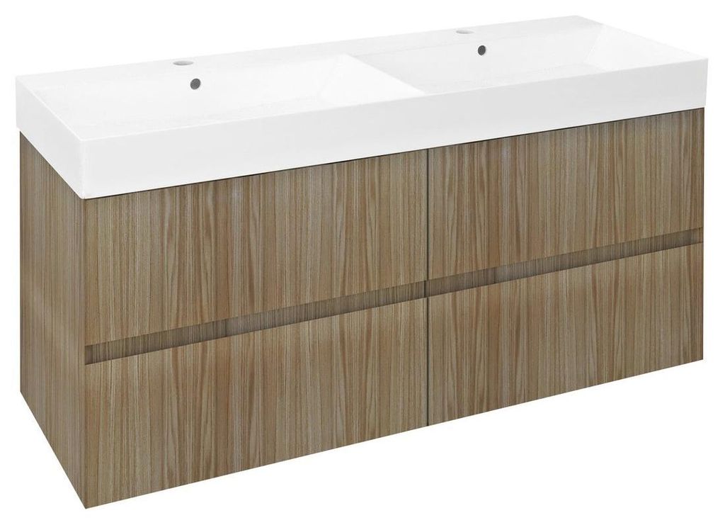 Sapho FILENA Unterschrank 118x51,5x43cm, Eiche