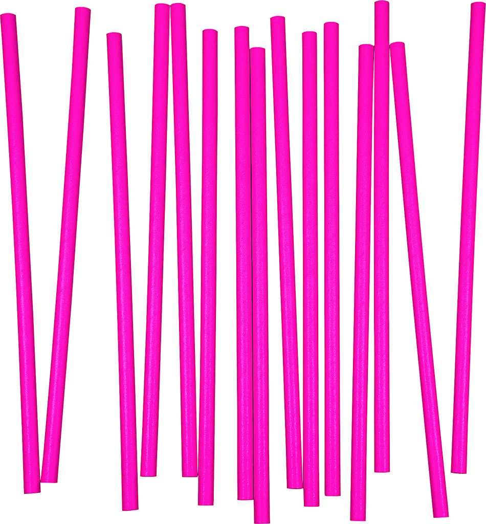 Mehrweg Trinkhalme Jumbo, pink, 250 x 8 mm, 4000 Stück (1 Produktbild 