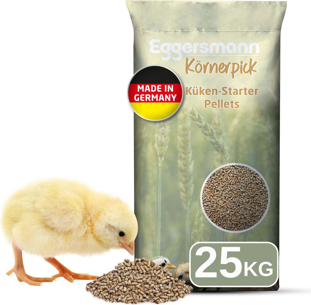 Eggersmann Körnerpick 25 kg Küken Starter Pellets GVO frei Produktbild 