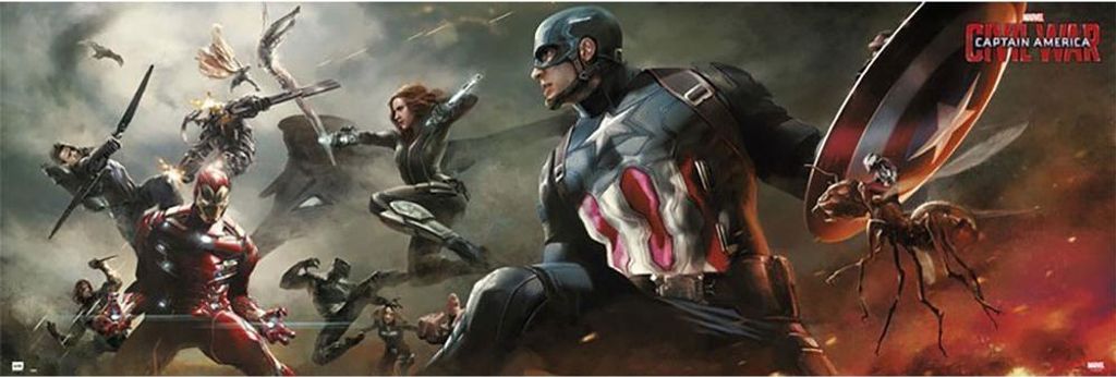 Poster Tür marvel captain america Bürgerkrieg