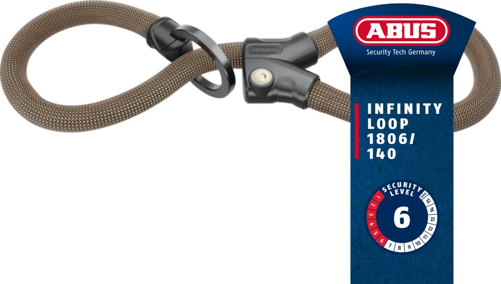 ABUS Infinity Loop 1806 - lucchetto per bici flessibile con Immagine del prodotto 