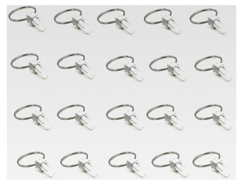 20 Sets Gewächshausschrauben und Ringe für Pflanzenclips von Kletterpflanzen