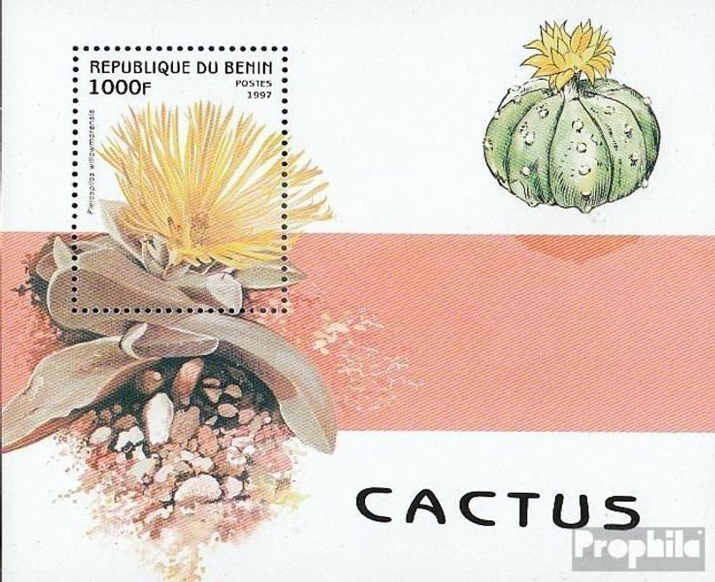 Briefmarken Benin 1997 Mi Block32 (kompl.Ausg.) postfrisch Sukkulenten