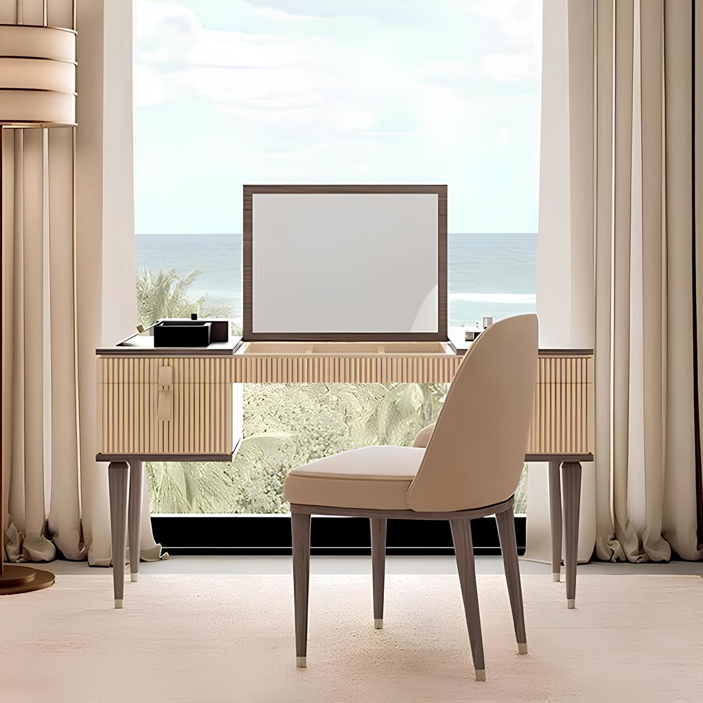 Schminktisch mit Spiegel Luxus Konsole Kommode Schlafzimmer Neu Schminktisch