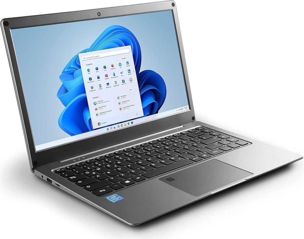 Windows 10 Home - Ultra-Slim Laptop, 14,1 Zoll Full HD 1920x1080 IPS, Intel N4120 CPU 4x2600 MHz, 64 GB eMMC + 240 GB M.2 SSD, 4 GB DDR4-RAM, AC WLAN,