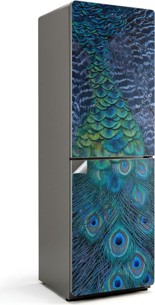 Geometrisches Mandala-Muster – Kühlschrank Aufkleber – Klebefolie Kühlschrank – Kühlschrank Nachbildung – Kühlschrankfolie selbstkleben...