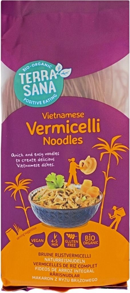 Vermicelli - Pasta di riso integrale 250g Immagine del prodotto 