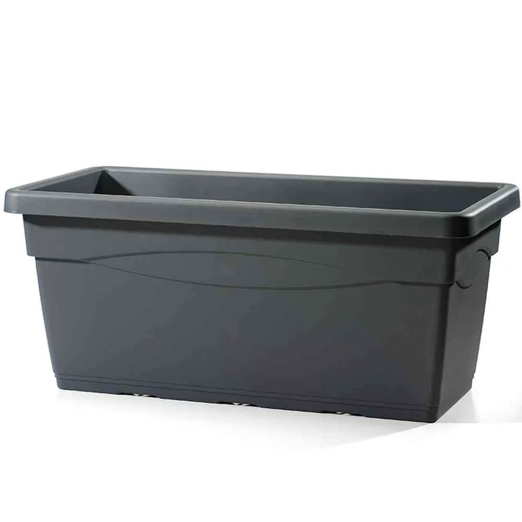 Teraplast CASSETTONE 100cm Anthracite 316001 - Jardinière Grand Format