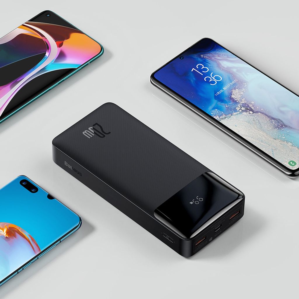 Baseus Bipow Schnelllade-Powerbank 20000mAh 20W schwarz Produktbild 14
