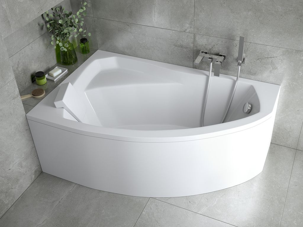 BADLAND Eckbadewanne Badewanne Rima LINKS 130x85 mit Produktbild 