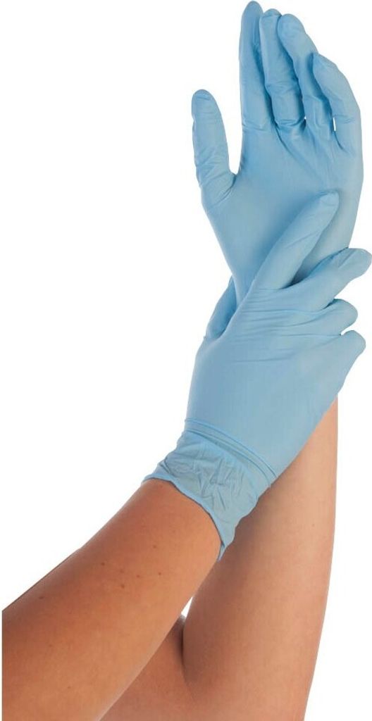 Hygostar 2701 Nitrilhandschuhe Safe Light blau Gr. 9/L puderfrei(T)