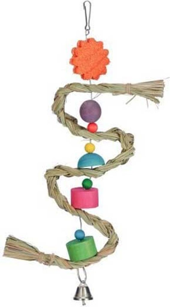 KERBL Vogelspielzeug mit Seil, 36 x 14 cm