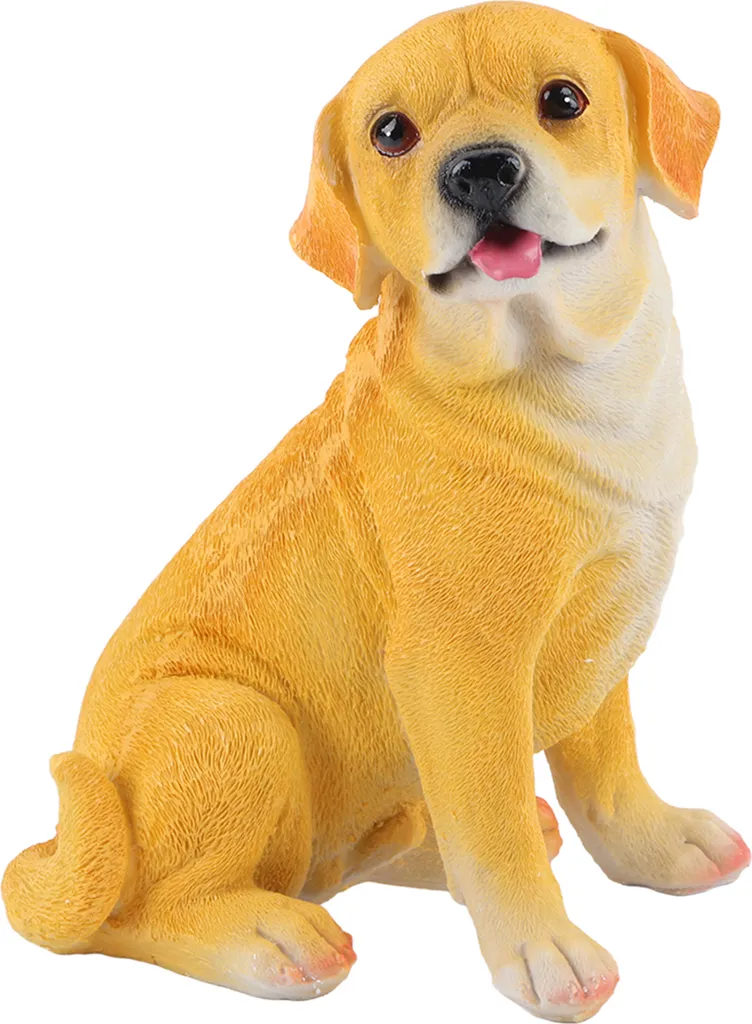 Chiot Résine Haute Simulation - Ornement Décoration Chien Paysage