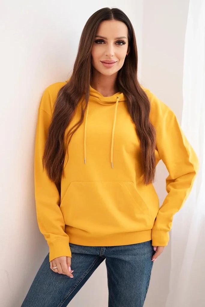 Kesi Damen-Kapuzenpulli mit Kapuze Nuwful senf M