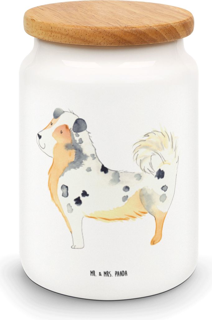 Mr. & Mrs. Panda Dose Hund Australien Shepherd - Weiß - Produktbild 