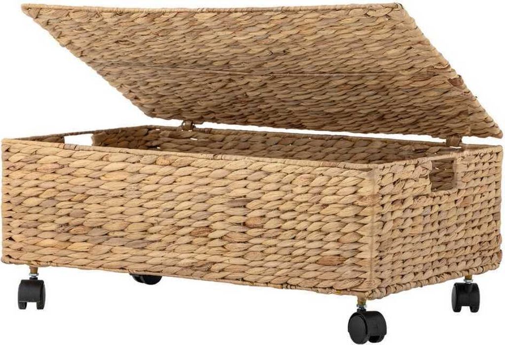 Bloomingville Korb NELAS mit Deckel und Rollen 63x40 cm Produktbild 