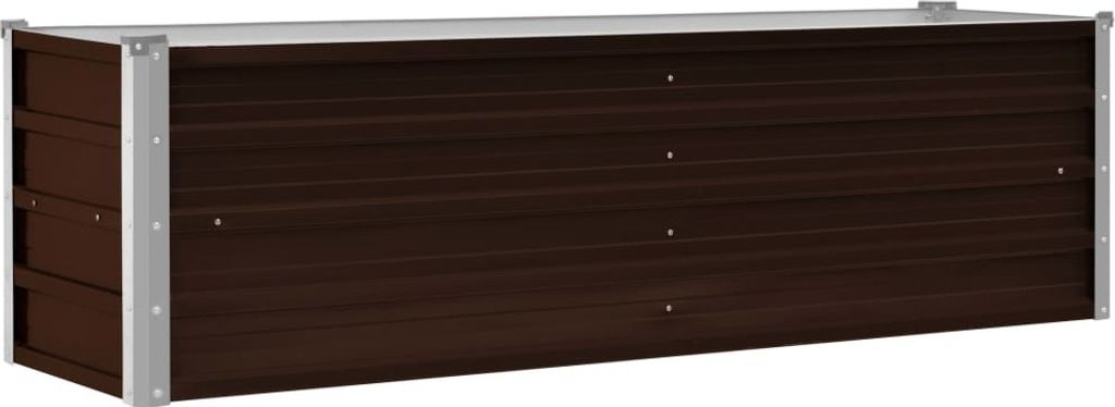 vidaXL Letto da giardino rialzato marrone 160 x 40 x 45 cm Immagine del prodotto 