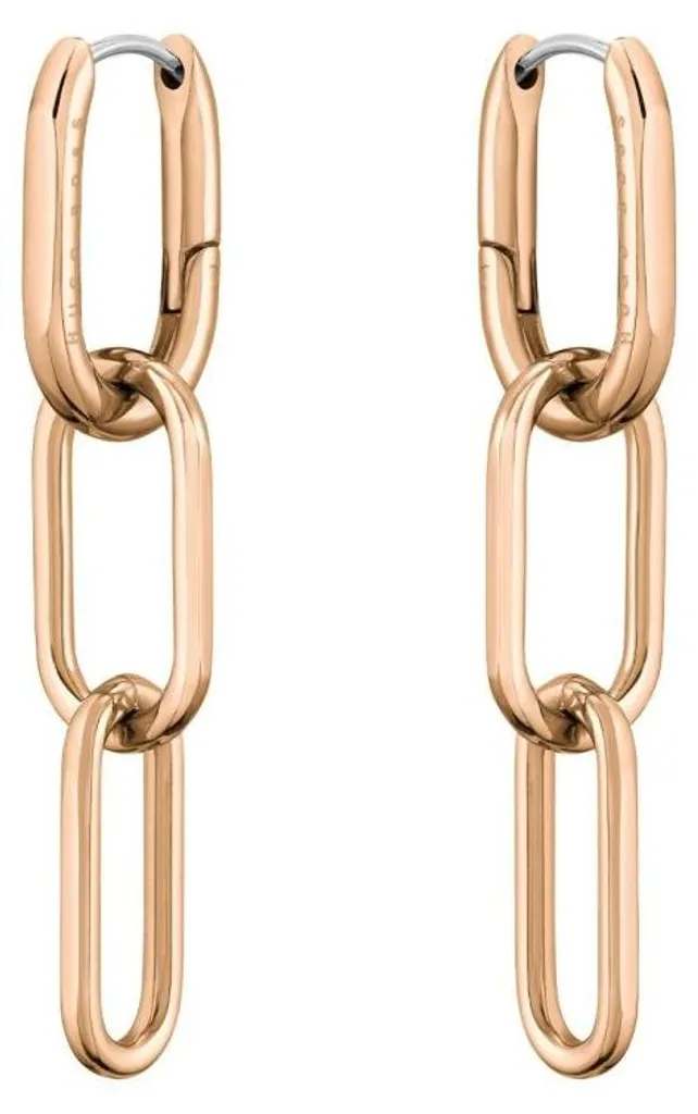 Boucles d'oreilles Tessa 1580202 plaqué or 2 en 1 : éclat et modularité