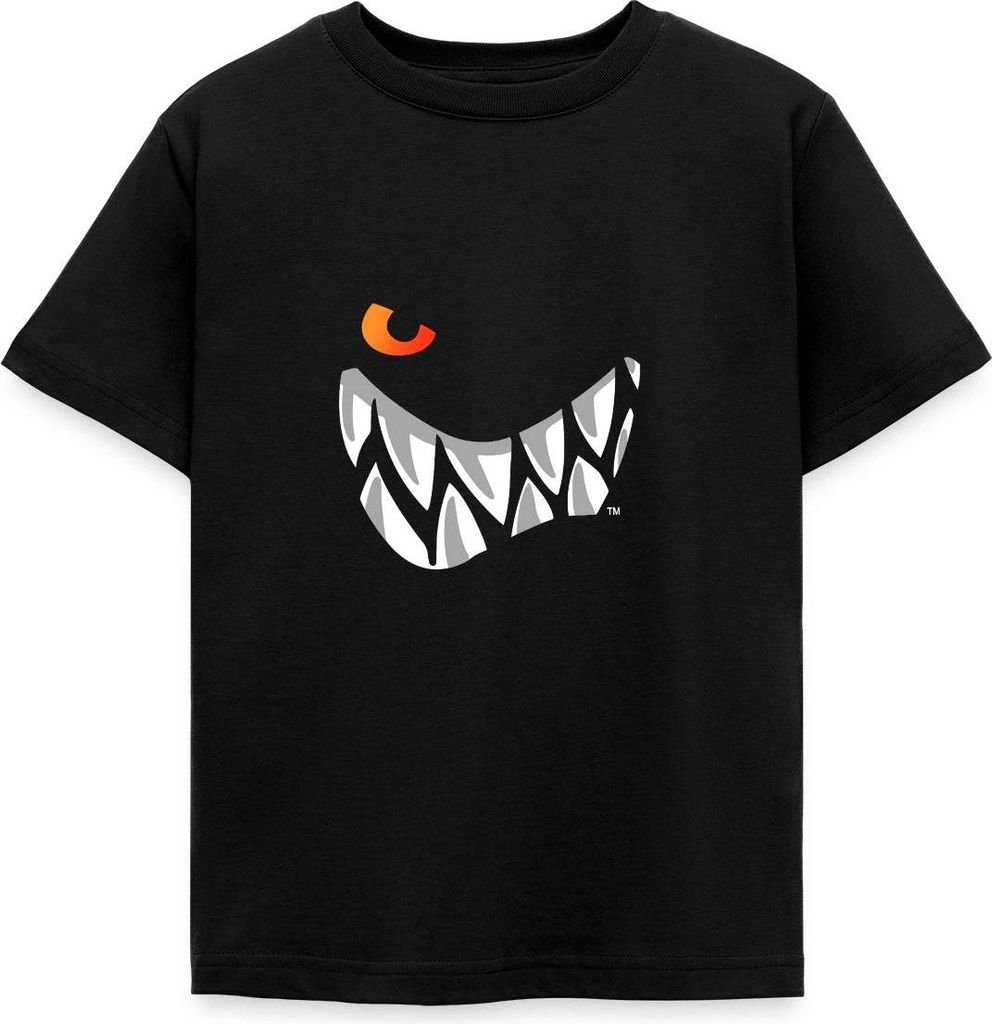 Spreadshirt Die Wilden Kerle Grinsen Kinder T-Shirt, 98/104 (3-4 Jahre), Schwarz