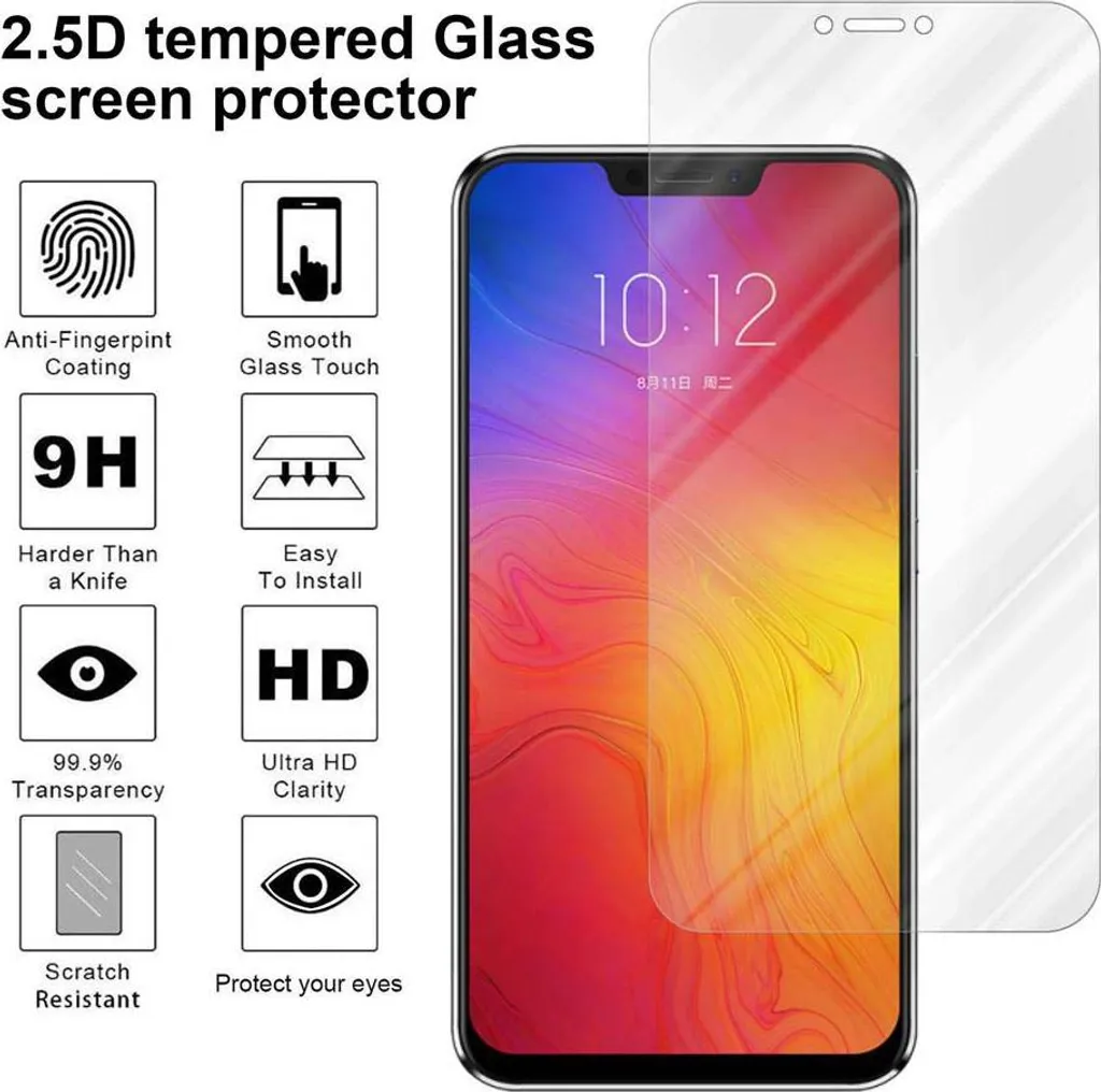 Dipos Proteggi Schermo Privacy 4 Lati Per Lenovo Z5 - Pellicola Antispia Made In Germany