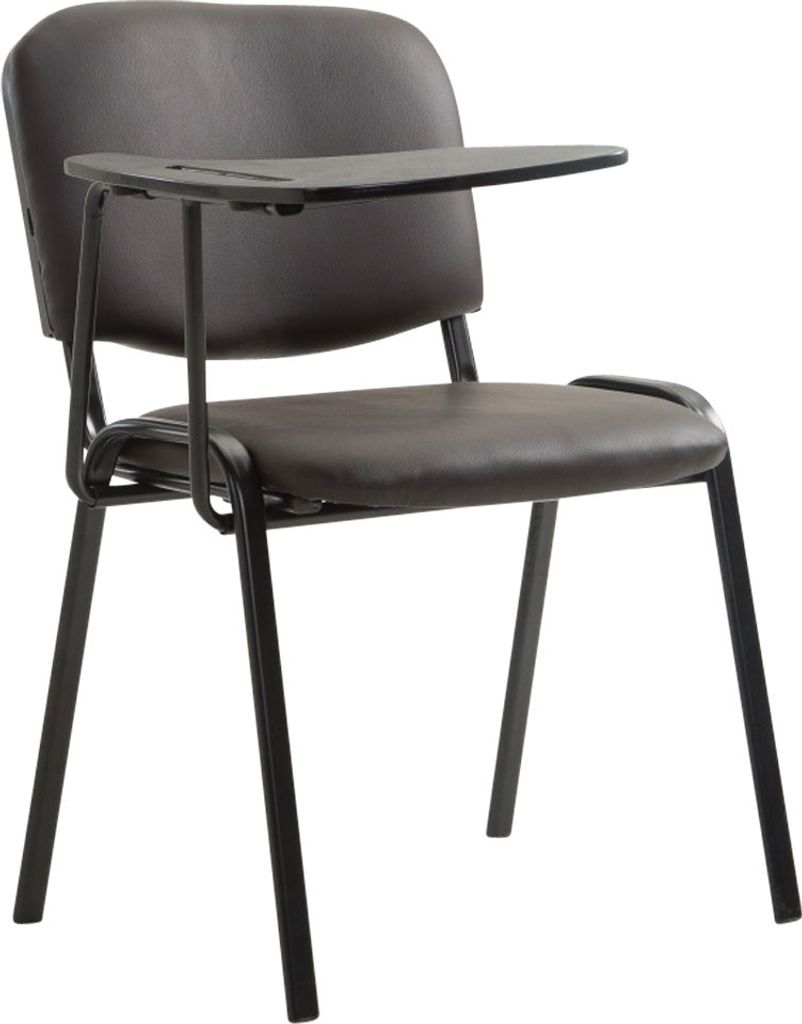 Stuhl HLO-CP111 mit Klapptisch Kunstleder braun