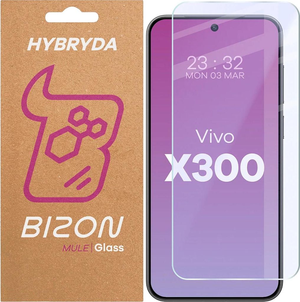 Flexibles Hybridglas für Vivo X300, Bizon Glass Mule