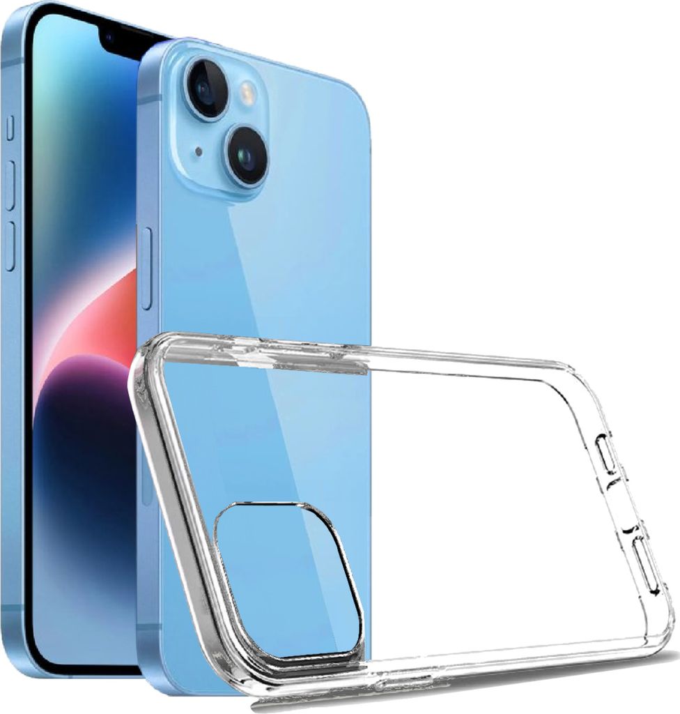 Handyhülle für iPhone 15 Stoßfest passgenau Transparent Produktbild 