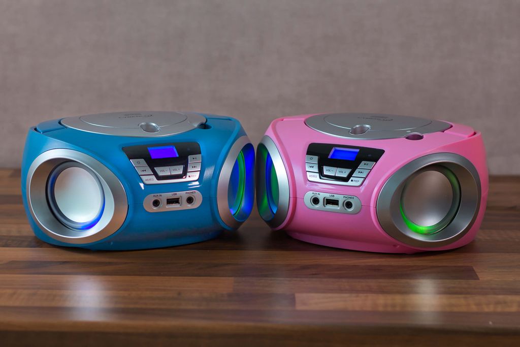 Odtwarzacz CD Cyberlux z oświetleniem LED | Przenośne radio Zdjęcie produktu 6