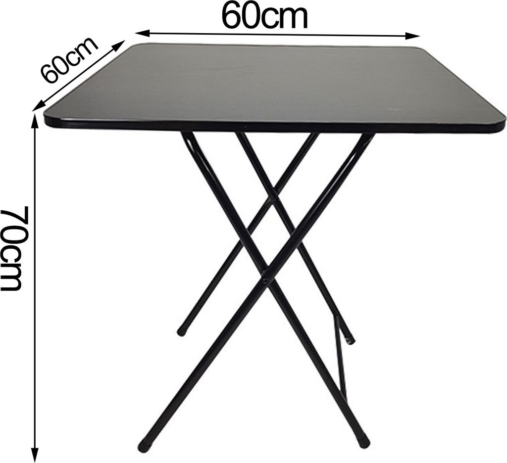 Klappbarer Esstisch Quadratisch Massiv MDF 4 Personen Home Produktbild 4