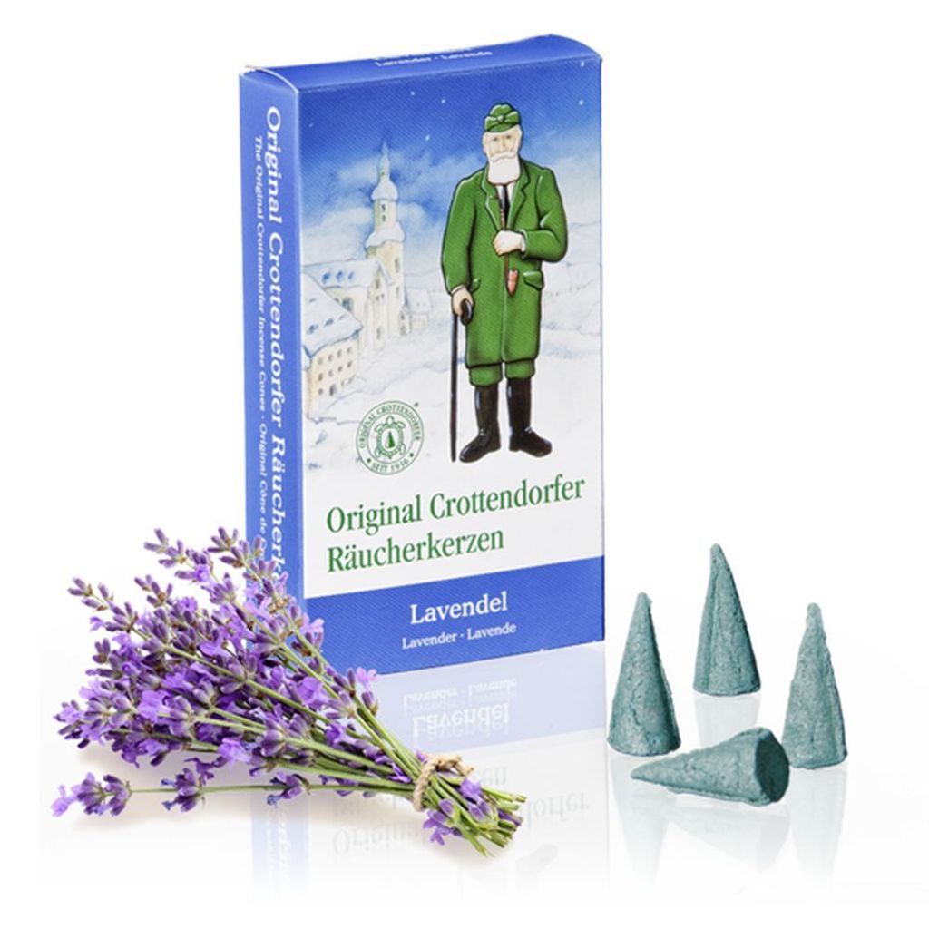 Original Crottendorfer - Räucherkerzen Räucherkegel Gr. M - Lavendel