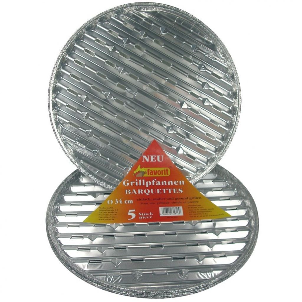 Favorit Alu-Grillpfanne rund 5 Stück Produktbild 