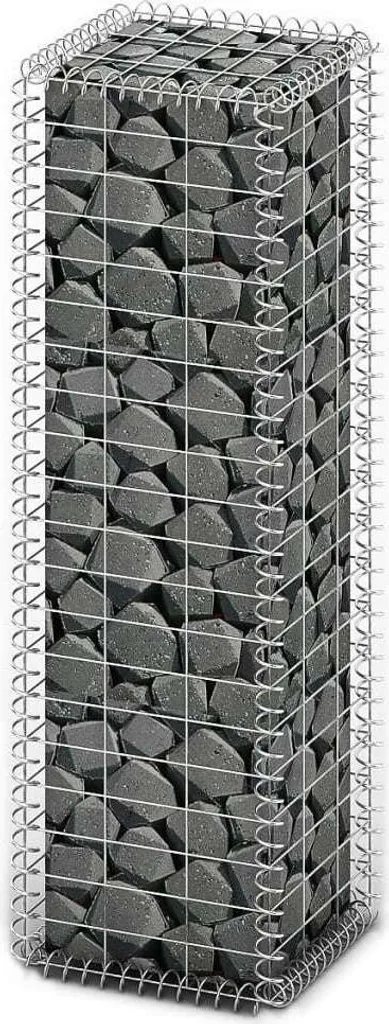 Acquista Cestino Gabion 100x30x30 cm con Coperchio - Acciaio Zincato Online