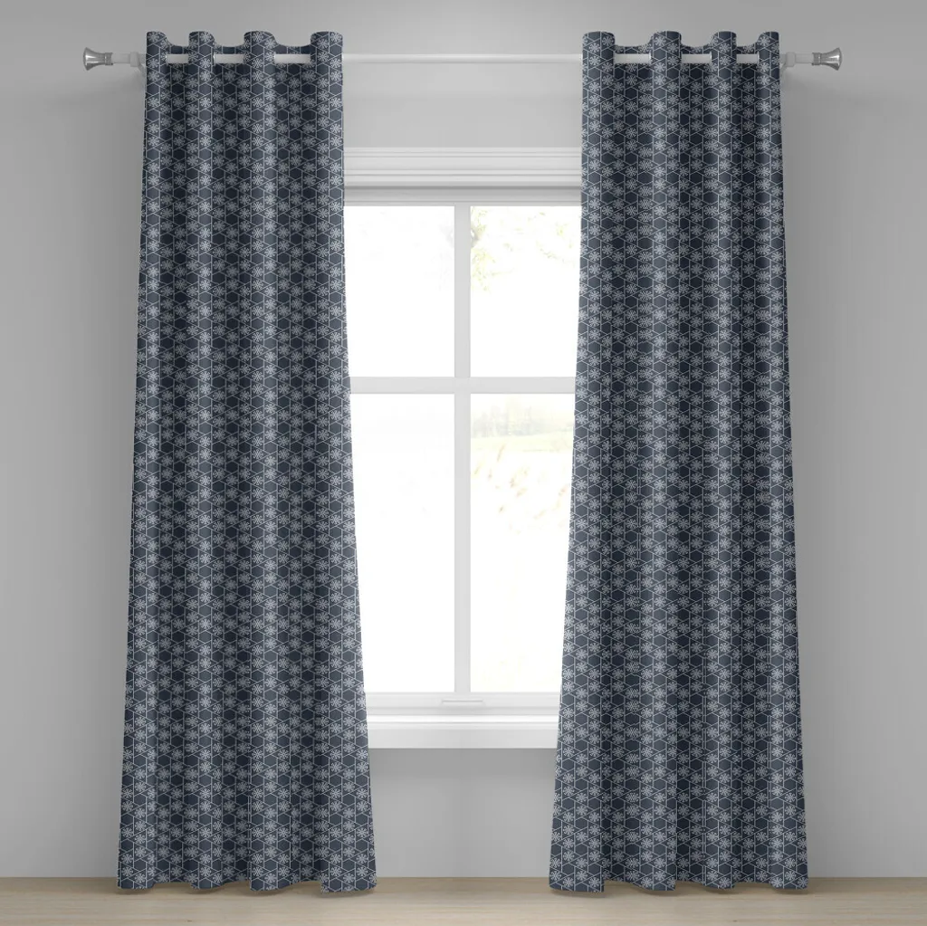 Tende ABAKUHAUS Design Giapponese Moderno - Blu e Antracite